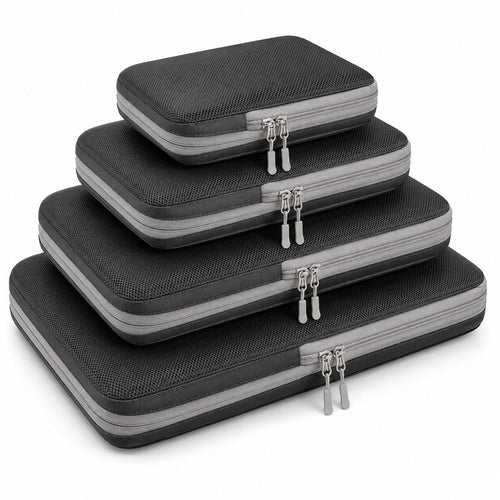 pack starter organiseur 4 cube compressible gris