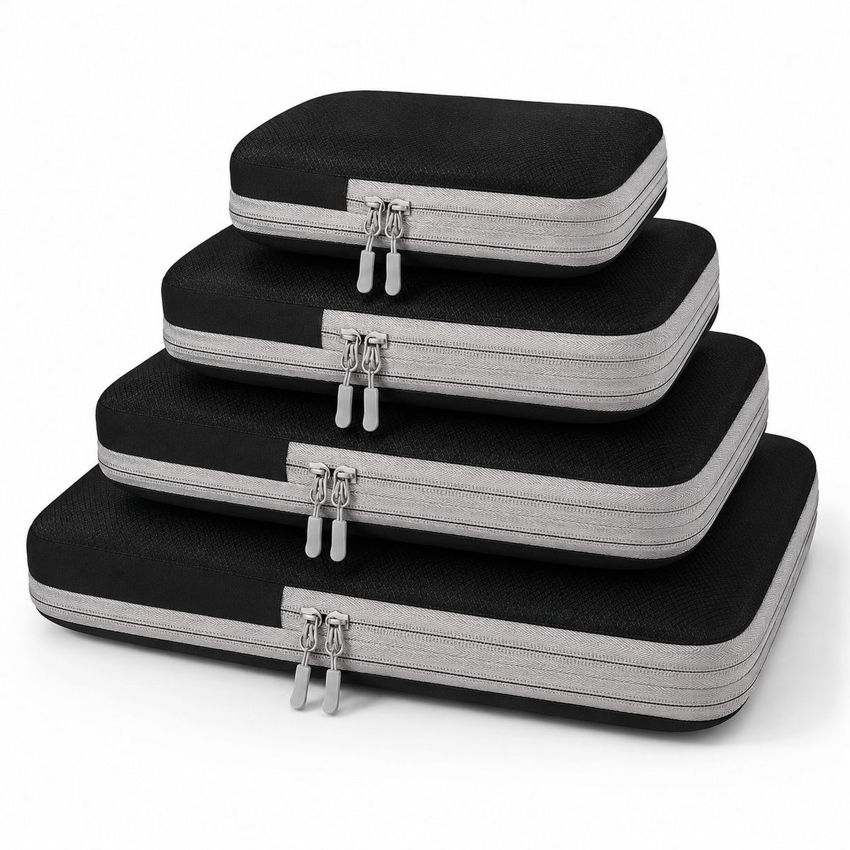 pack starter organiseur 4 cube compressible noir